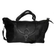 NBA-Portland-Trailblazers-Black-Leather-Top-Zip-Travel-Bag-0